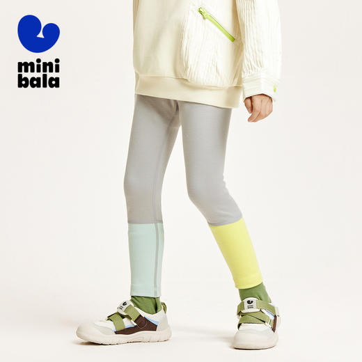【99元任选3件】【抗菌】迷你巴拉女童打底裤龙年新款宝宝高弹修身长裤子 商品图1