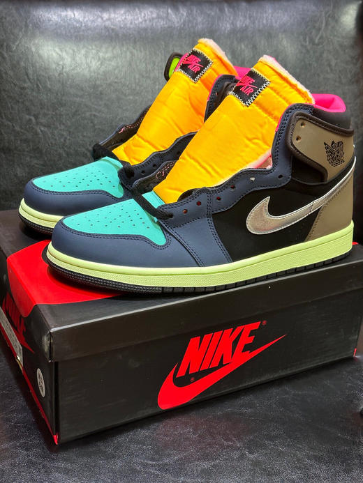 秋冬特惠💰500 公司级 # Air Jordan 1 retro high og"bio hack” 拼接耐磨高帮 复古篮球鞋 彩色拼接 商品图1