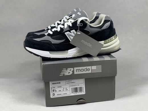 秋冬特惠💰430 纯原版本 # New Balance NB Made In USA M992系列 nb992 黑色 商品图7