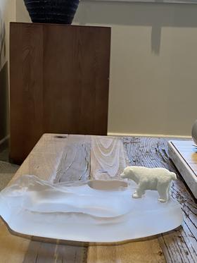 城喧 北极熊玻璃烟灰缸