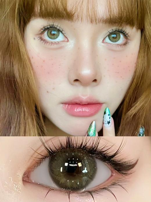 leenscolor 一颗橄榄 绿 14.0mm 年抛 含硅水凝胶 商品图3