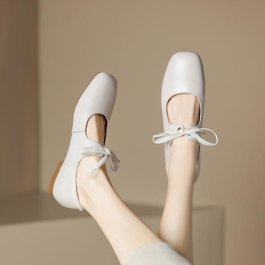 纯色简约，头层牛皮甜心芭蕾单鞋XDD-D-2321F 商品图8