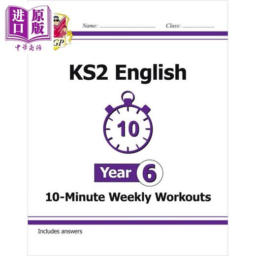 【中商原版】英国CGP KS2 English 10-Minute Weekly Workouts - Year 6 商品图0