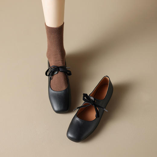 纯色简约，头层牛皮甜心芭蕾单鞋XDD-D-2321F 商品图4