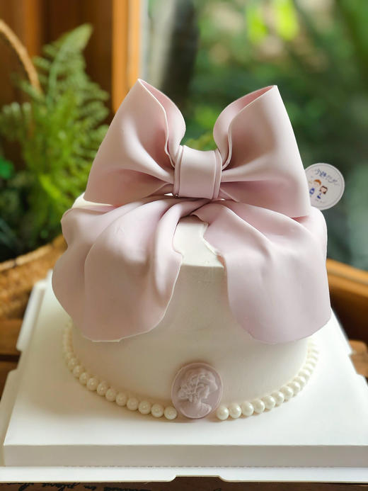 翻糖蝴蝶结奶油蛋糕 下单前请仔细阅读商品详情 商品图1