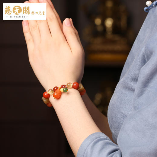 慈元阁道贤专属水晶男女情侣手链宝石发晶翡翠玉石手串生肖 商品图3