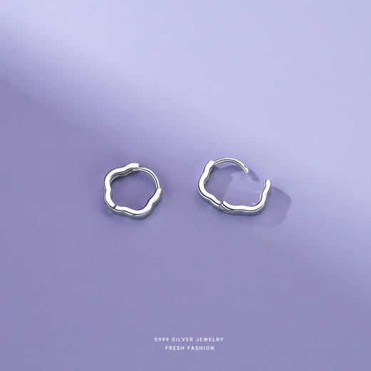 【清冷梅花】S999银梅花耳饰【YXS-E3712】 商品图2