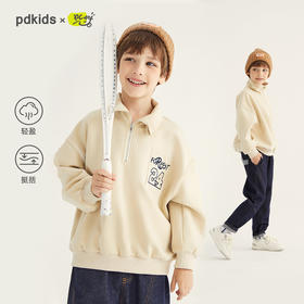 【轻盈不压身】高领空气棉贴布绣花卫衣PQWY2303