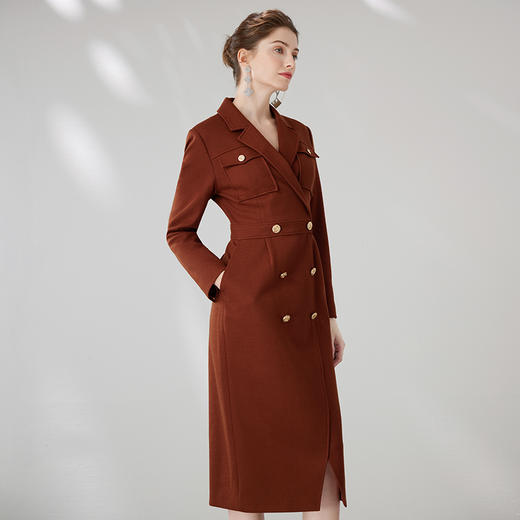 EITIE爱特爱冬季新款大气收腰显瘦通勤连衣裙7207927 商品图2