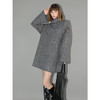 COCOBELLA撞色贝壳绣针织连衣裙女气质花纱高领毛衣裙FR0007 商品缩略图3