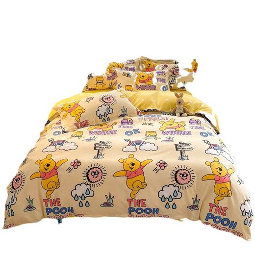 【迪士尼正版授权！超萌卡通水洗棉四件套】让孩子独享梦幻世界，让宿舍床铺瞬间变身精致温馨！亲肤柔软，舒适入睡；质地优良，耐用持久。学生宿舍必备！ 商品图6