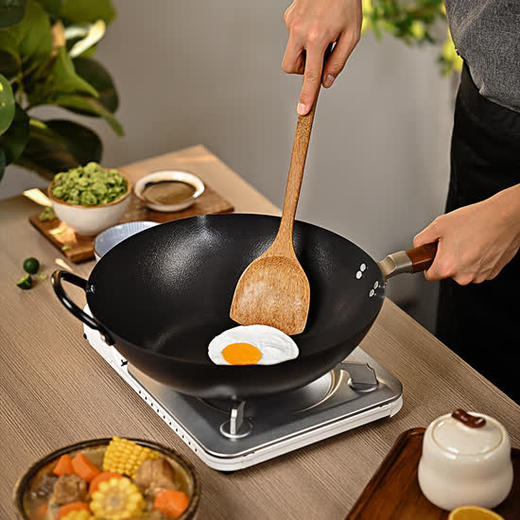 神田铁神系列铁神3纤维纹炒锅30cm (锅盖) 商品图4