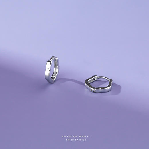 【清冷梅花】S999银梅花耳饰【YXS-E3712】 商品图1