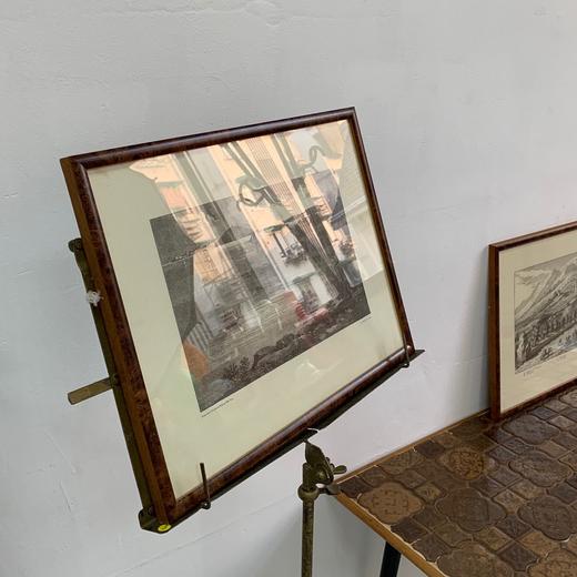 西洋古董钢板印刷挂画 三款入AU244 商品图7