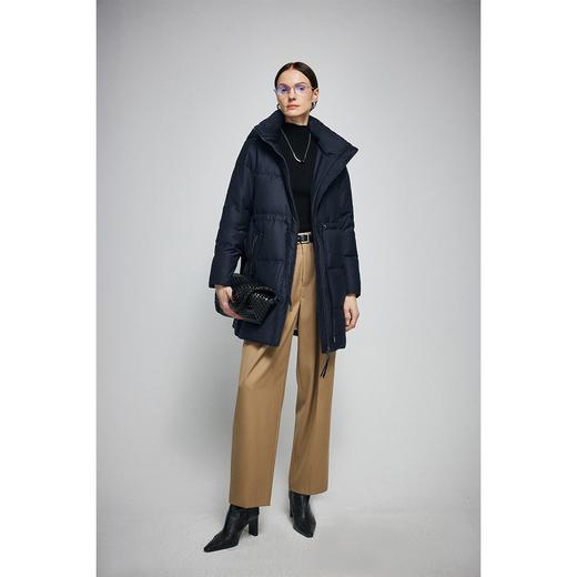 原形高端白鹅绒羽绒服女连帽中长款2023冬季韩版新款显瘦保暖外套 商品图1
