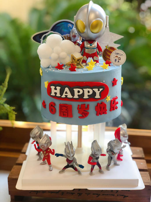 男孩奥特曼奶油蛋糕 下单前请仔细阅读商品详情 商品图0