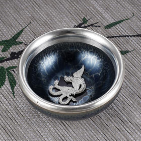 子佩集S990银【微雨清尘】茶具【TZYF038】凤舞茶杯摆件2312