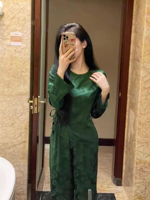 裁缝学苑AX148复古中国风家居服纸样女装中式套装圆领斜襟样衣 商品图5