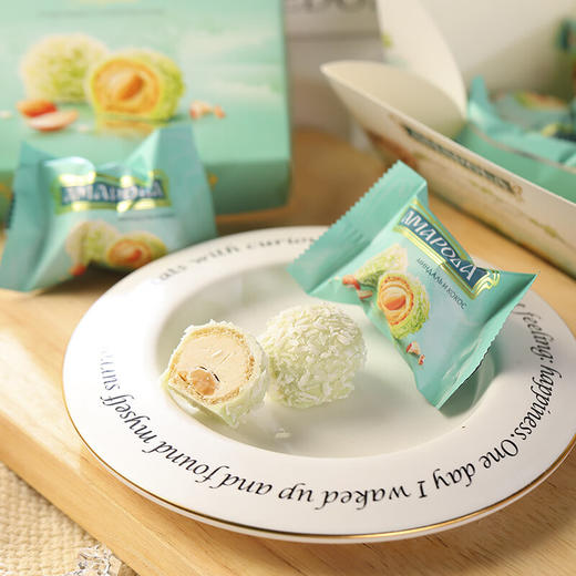 俄罗斯爱比可酥球扁桃仁椰蓉/榛子香草味糖果100g 每天一块愉悦享受 152511/152512 商品图3