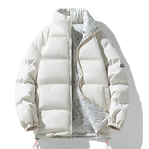 【圈】双面穿【新款DTH】大依优型大码立领棉服保暖棉衣加厚加肥加大上衣男士外套胖子潮款 商品图1