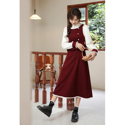 【6折秒杀】鹿向南《枝间绘雪》  秋季长袖衬衫330101CS 商品图2