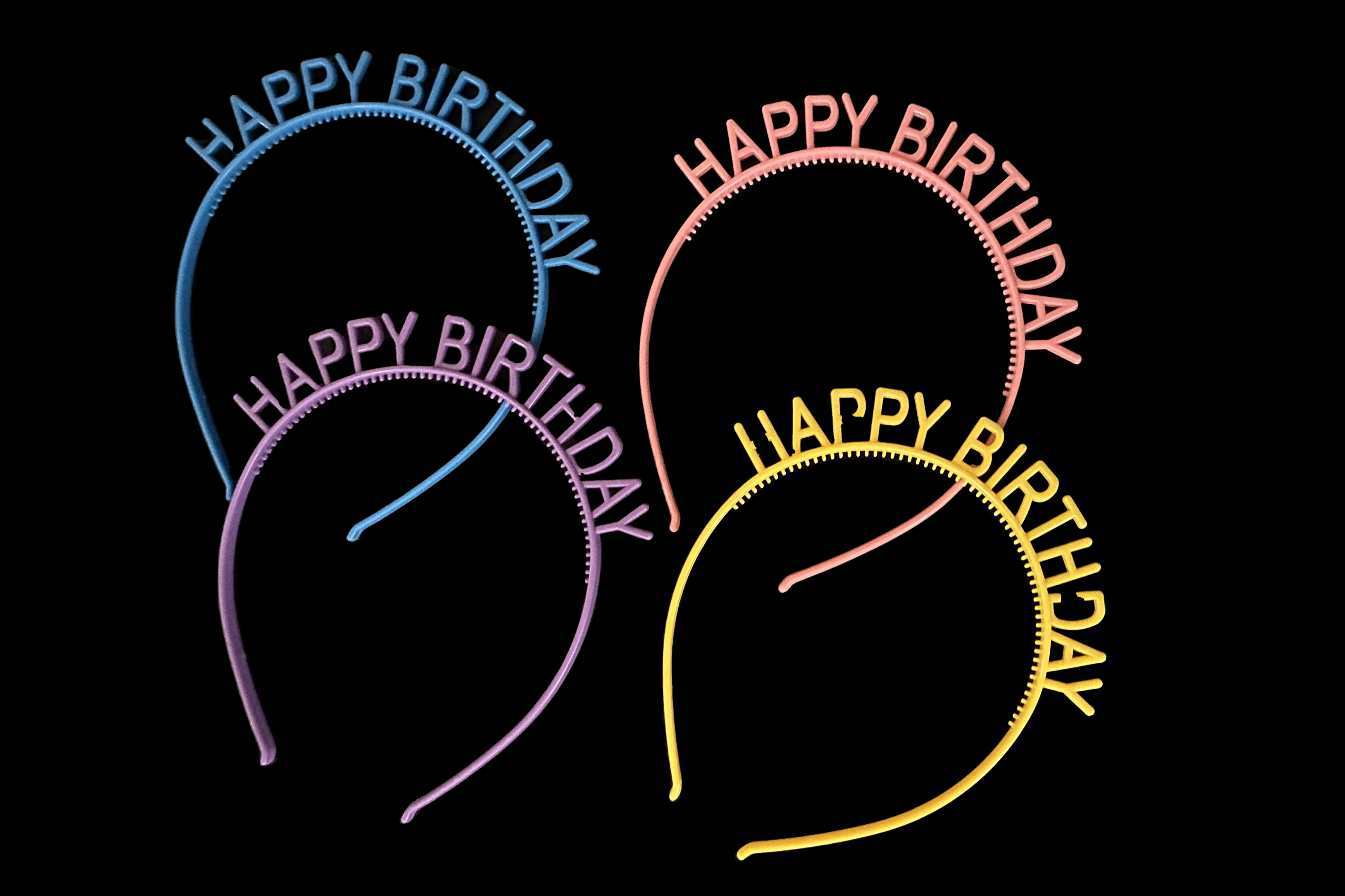 字母生日发箍（颜色随机发）