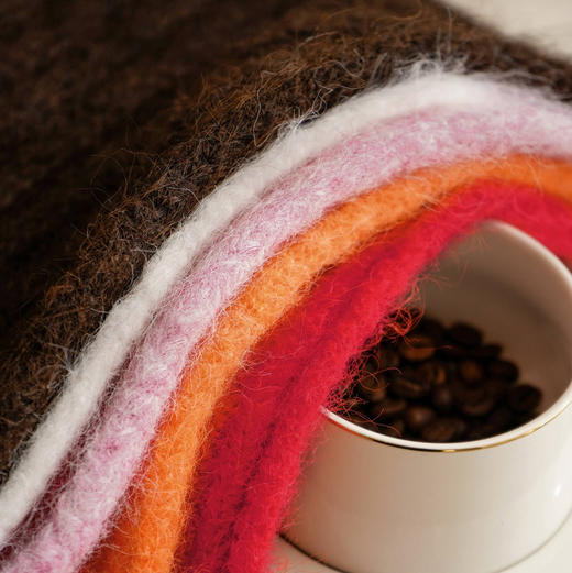 女士加厚保暖针织围巾（含绵羊毛） 商品图2