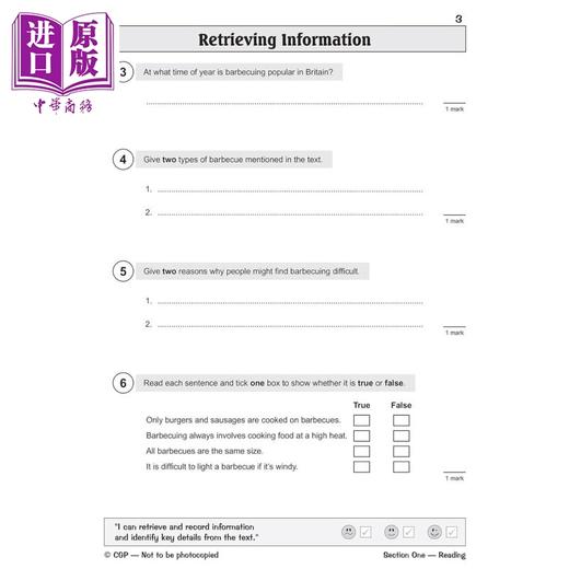 【中商原版】英国CGP KS2 English SATS Question Book: Stretch - Ages 10-11 (for the 2025 tests) 商品图4