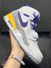 秋冬特惠💰450 Jordan Legacy 312 lakers 湖人 减震防滑 高帮 复古篮球鞋 白紫色 商品缩略图3