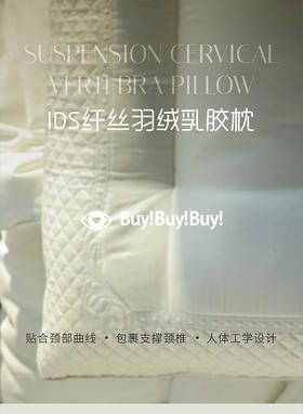 【勿拍 仅限买赠】 iDS BUYBUYBUY纤丝羽绒乳胶枕