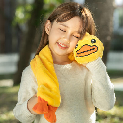 【专柜同款精品】发热围巾冬季加热保暖围脖亲子款（软萌黄） 商品图1