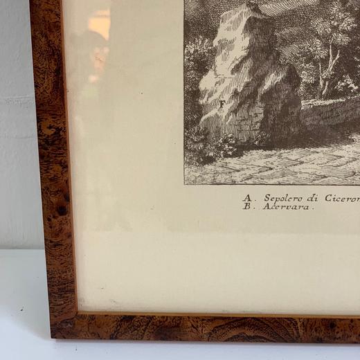 西洋古董钢板印刷挂画 三款入AU244 商品图5