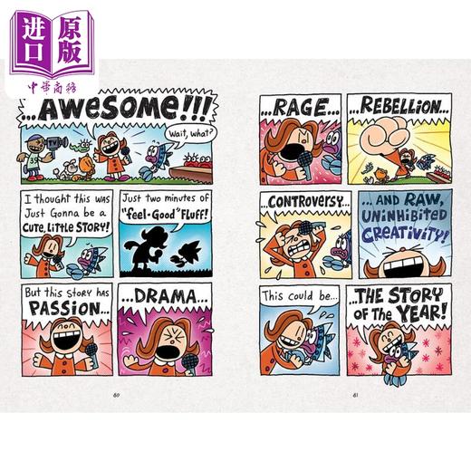 【中商原版】神探狗狗番外 小彼蒂漫画俱乐部3册 Cat Kid Comic Club 狗狗侦探作者Dav Pilkey 桥梁书图像小说英文原版7岁以上 商品图4