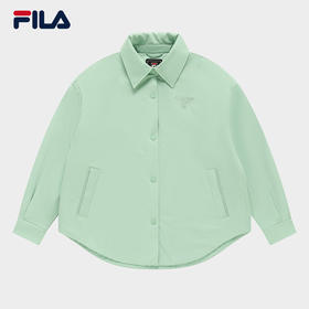 3件4折【自营】FILA/斐乐  女士棉服2023冬新款时尚休闲简约宽松保暖翻领外套 F11W348901FLG