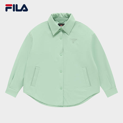 3件4折【自营】FILA/斐乐  女士棉服2023冬新款时尚休闲简约宽松保暖翻领外套 F11W348901FLG 商品图0