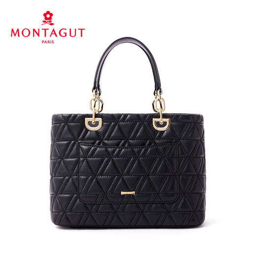 【高级羊皮系列】梦特娇新款秋冬优雅菱格戴妃包 商品图4