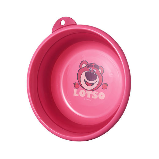 【家用可折叠！宝宝专属脸盆】Disney迪士尼可爱草莓熊加厚折叠盆，可悬挂洗脸盆，家用塑料洗衣，宝宝洗PP盆！ 商品图4