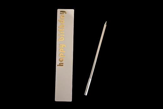 下单生日蛋糕默认送的银色蜡烛 商品图0