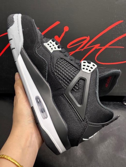 秋冬特惠💰530 纯原版本 # Air Jordan 4 黑色 商品图3