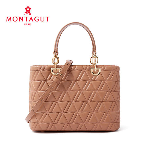 【高级羊皮系列】梦特娇新款秋冬优雅菱格戴妃包 商品图6