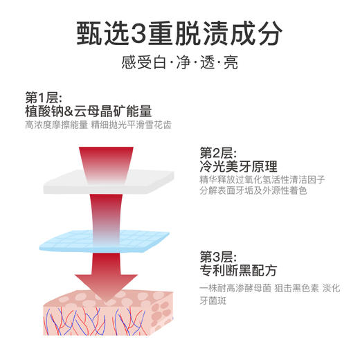 小巨蛋白胡椒亮齿减糖牙膏160g 商品图4