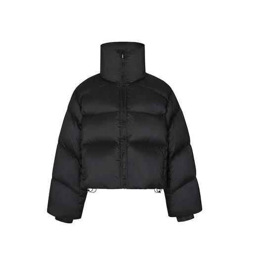 NUTH “蓬松3D”｜黑色短款立领宽松百搭羽绒服女冬季 商品图5