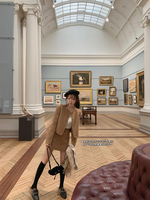 金蘑菇菇 晚安霍普金斯 /双面呢短外套精致少女 商品图4