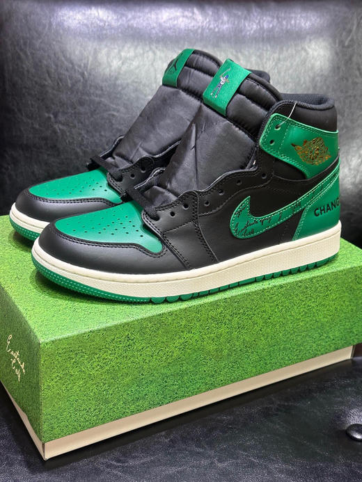 秋冬特惠💰500 公司级 # Air Jordan 1 High Golf 潮流舒适 减震耐磨高帮 复古篮球鞋 男款绿黑 商品图1