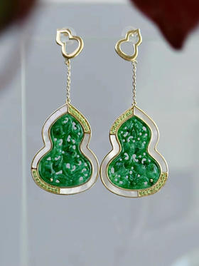 下架|福禄双全翡翠耳环 [福利品 .不支持货款储值提货]