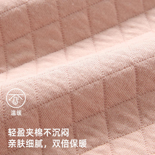 【轻盈夹棉 双重保暖】印花华夫格圆领卫衣PQWY2319 商品图4