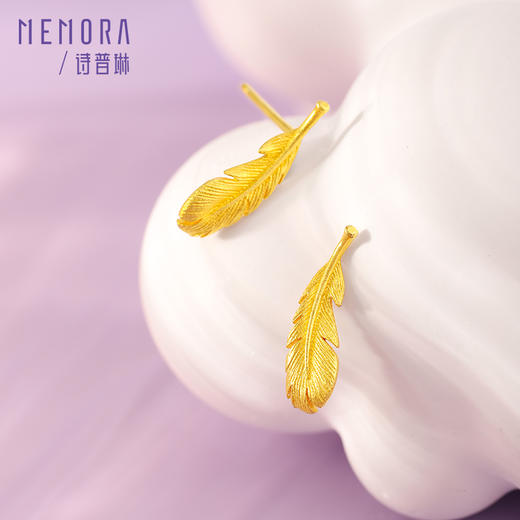 时光之羽银S925羽毛耳饰耳环MEMORA诗普琳YEE01601（线上专供） 商品图5