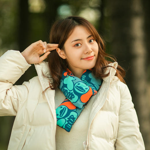 【专柜同款精品】发热围巾冬季加热保暖围脖（迷彩蓝） 商品图2