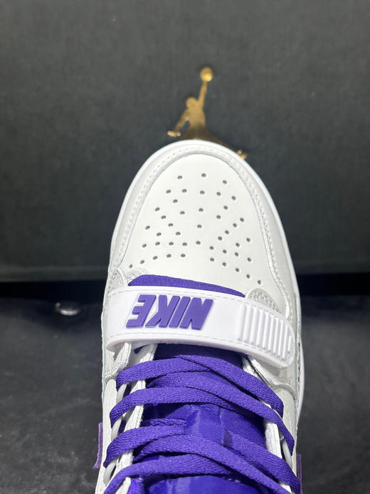 秋冬特惠💰450 Jordan Legacy 312 lakers 湖人 减震防滑 高帮 复古篮球鞋 白紫色 商品图7