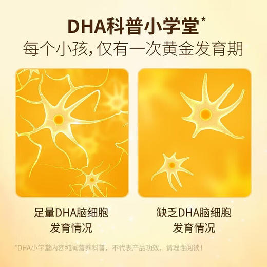 宝得聪DHA海藻油凝胶婴幼儿童孕妇 60粒/盒    JQR 商品图3